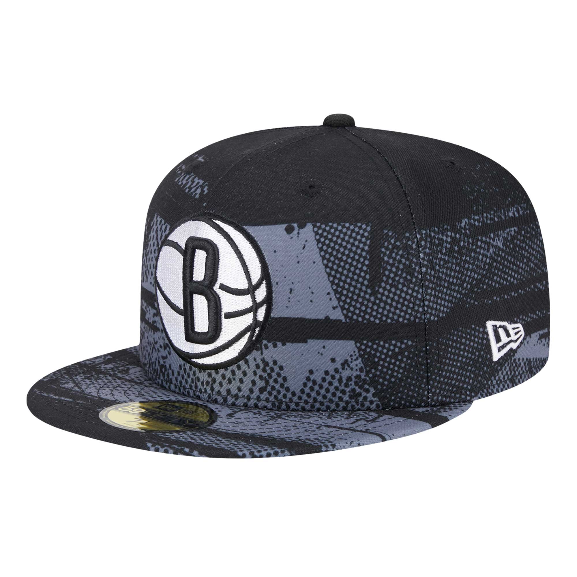 Men's Brooklyn Nets New Era Black Tip-Off 59FIFTY Fitted Hat