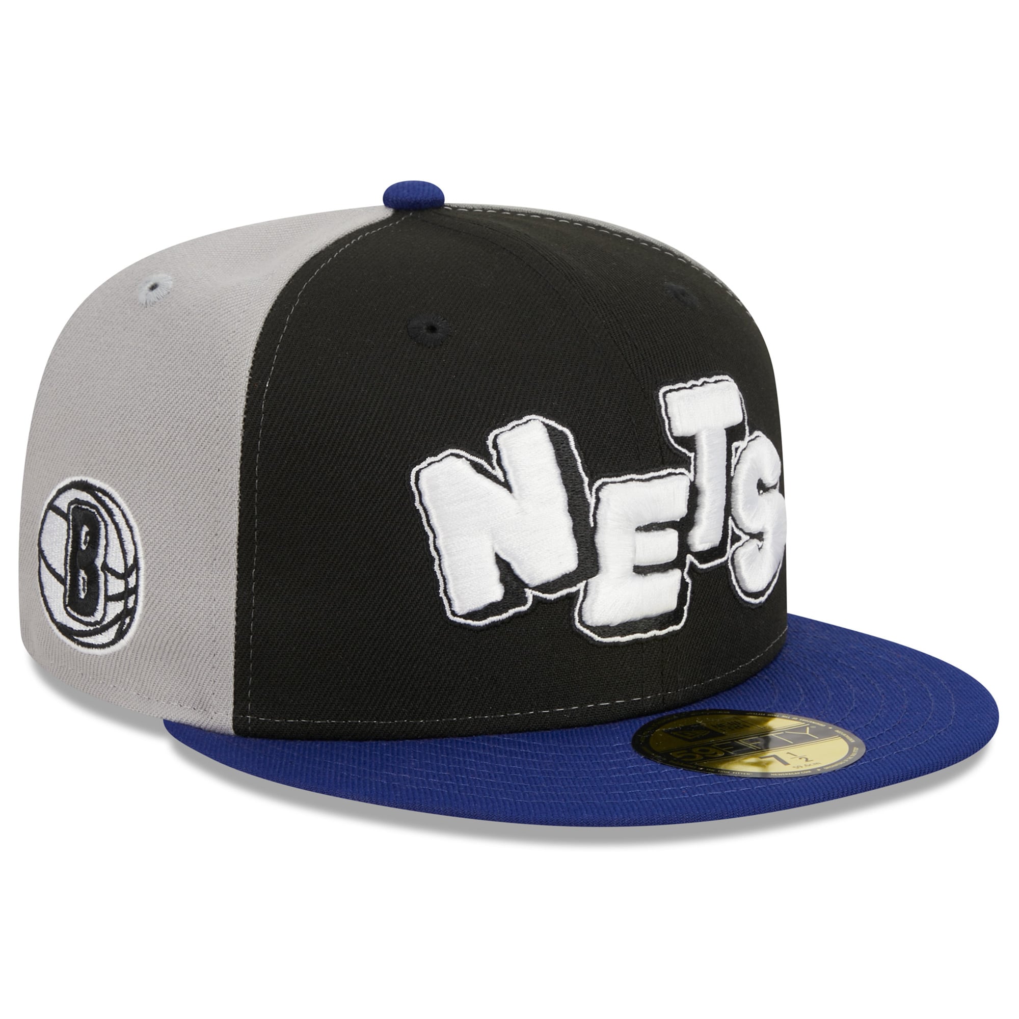 Men's Brooklyn Nets  New Era Black/Navy 2023/24 City Edition 59FIFTY Fitted Hat