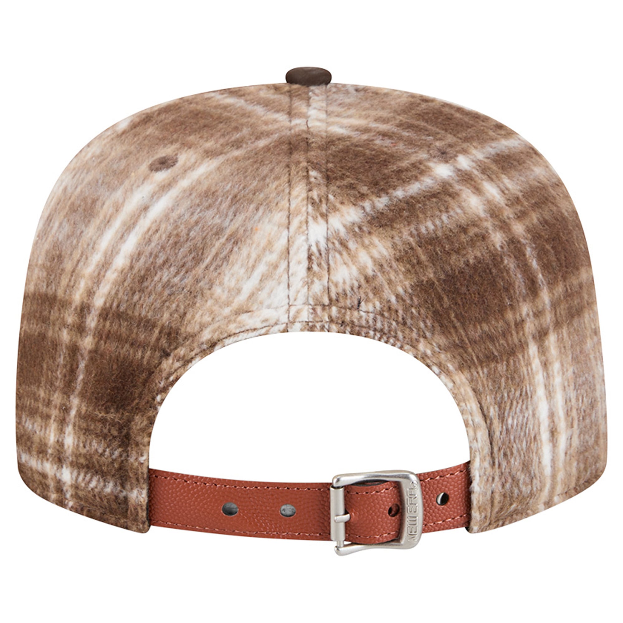 Casquette ajustable New Era 9FIFTY à carreaux marron Brooklyn Nets pour homme