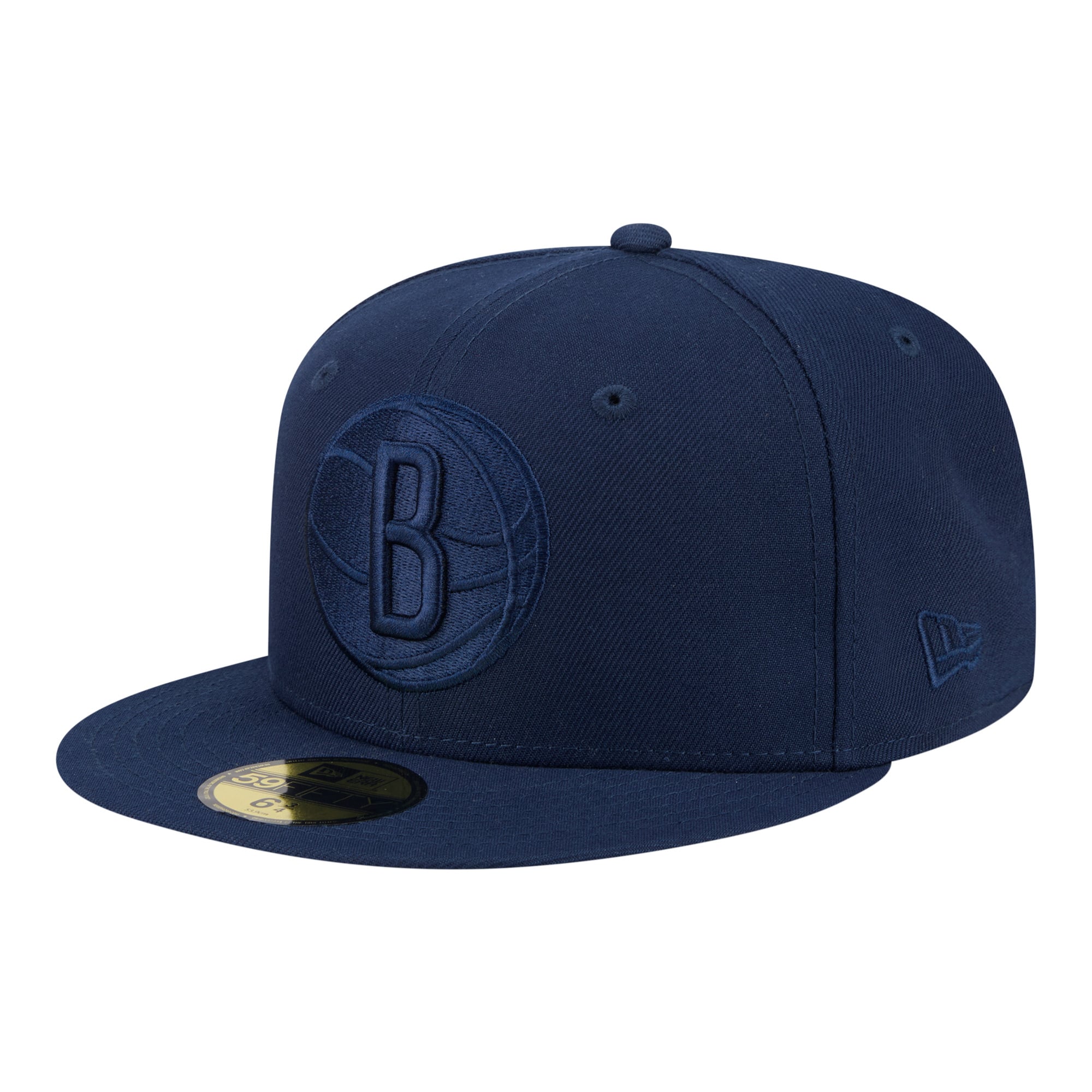 Men's Brooklyn Nets New Era Navy Tonal Color Pack 59FIFTY Fitted Hat