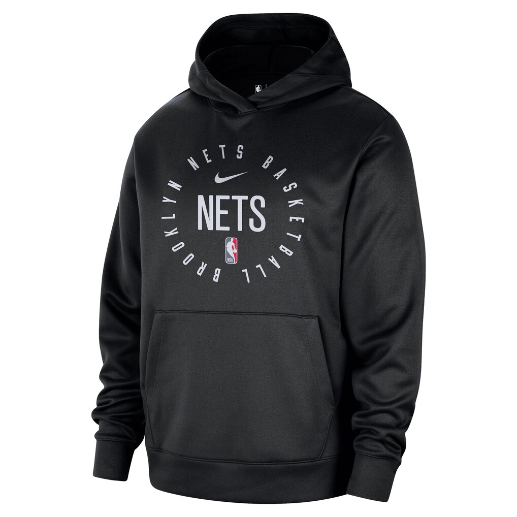 Brooklyn Nets Nike 2024/25 Spotlight On-Court Practice Performance Pullover Hoodie - Black