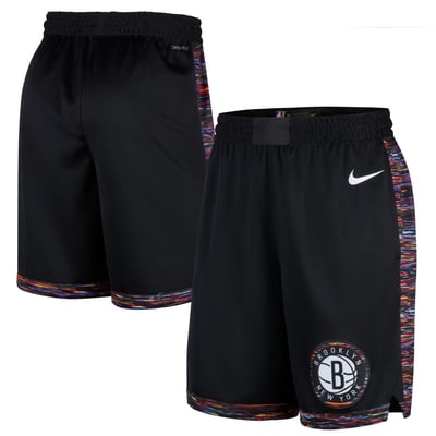  Brooklyn Nets Nike 2025/26 City Edition Remix Dri-FIT Swingman Shorts - Black
