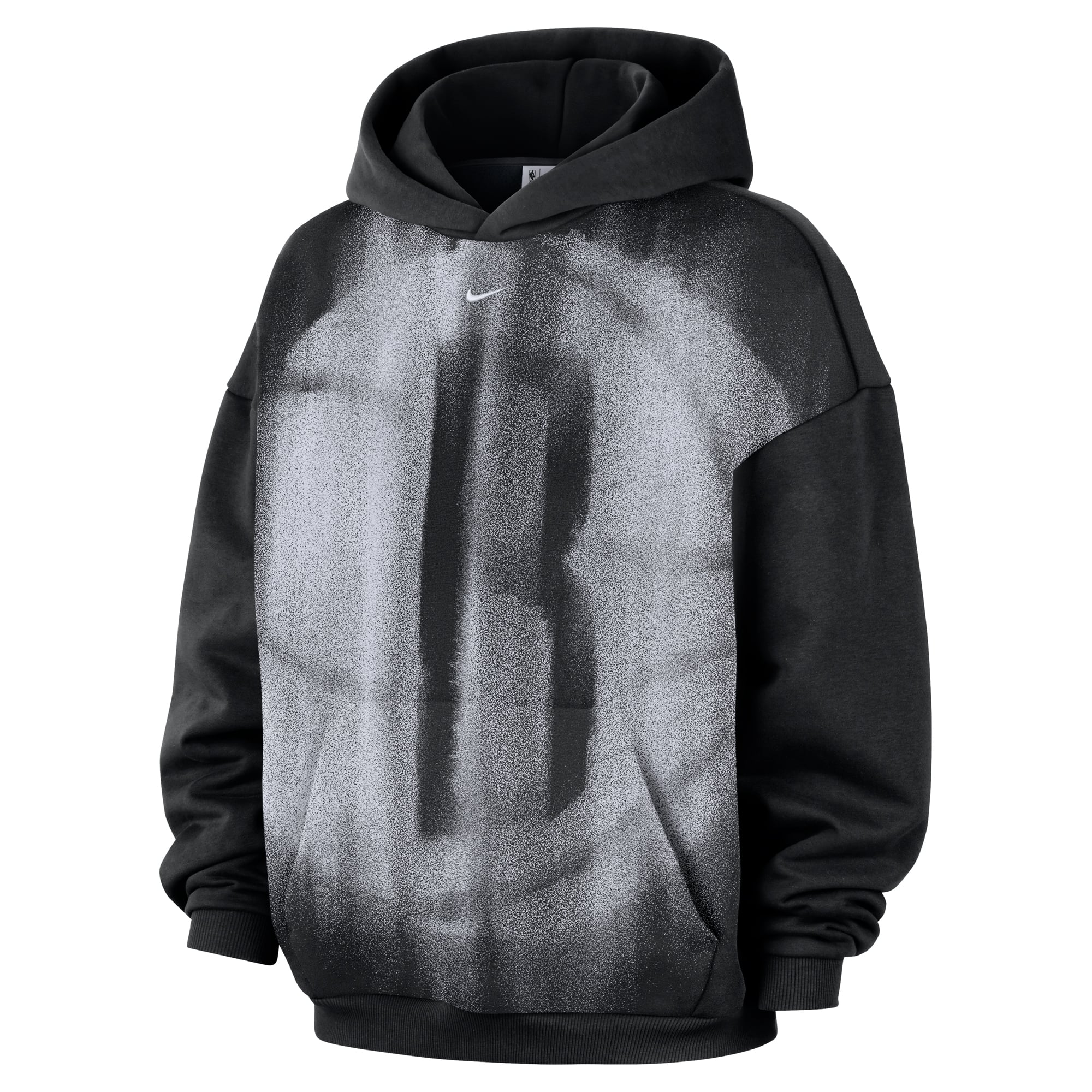 Sweat à capuche en polaire Nike Brooklyn Nets 2026 Standard Issue Practice Icon noir pour homme