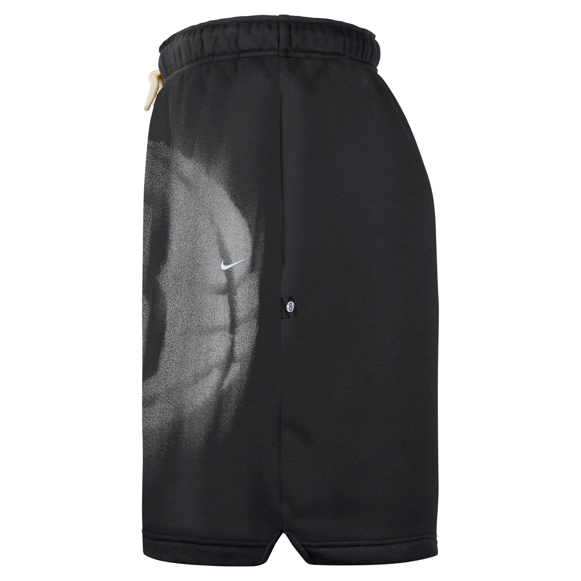 Short de sport Nike Brooklyn Nets 2026 Standard Issue Icon Fleece noir pour homme