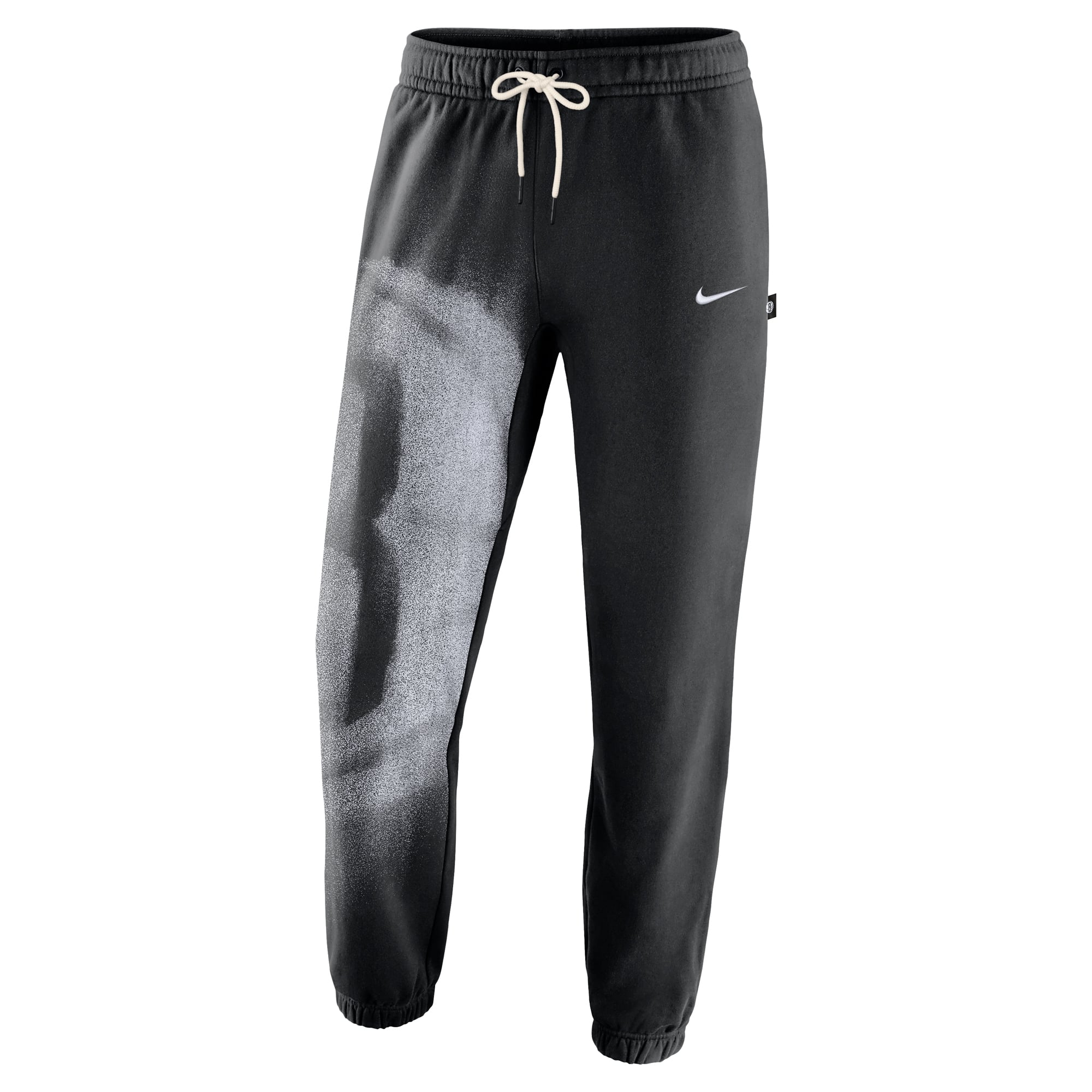 Pantalon de sport Nike Brooklyn Nets 2026 Standard Issue Icon Fleece fuselé noir pour homme