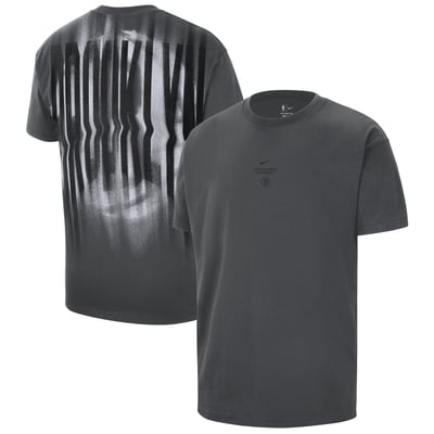Brooklyn Nets Nike 2026 Standard Issue Pre-Game Max 90 T-Shirt - Charcoal