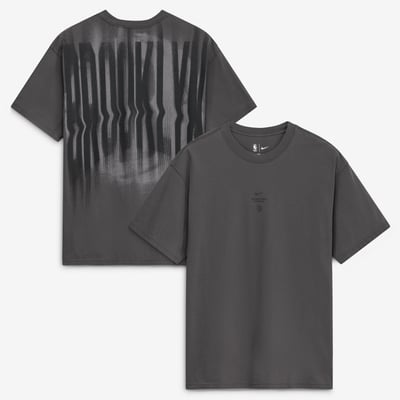 Brooklyn Nets Nike 2026 Standard Issue Pre-Game Max 90 T-Shirt - Charcoal
