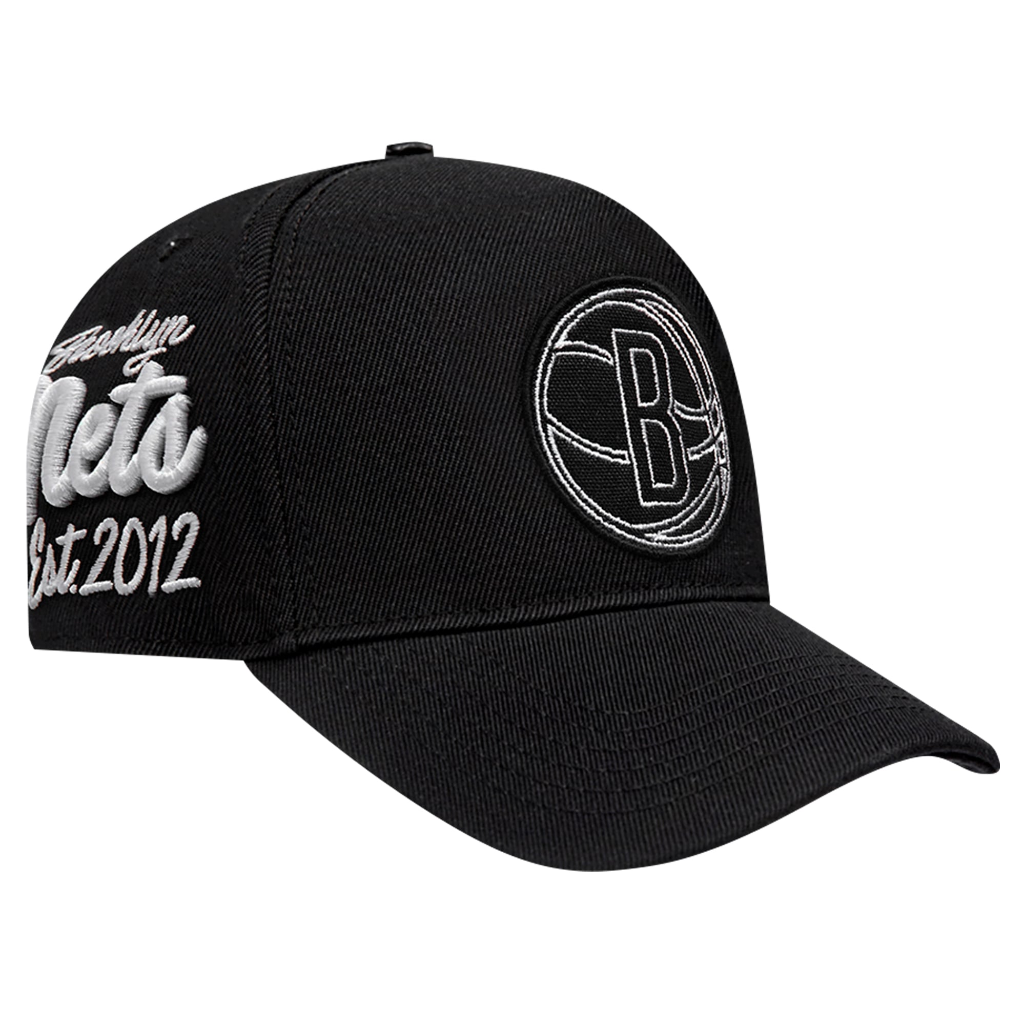 Men's Brooklyn Nets Pro Standard Black Paint the City Pinch Front Snapback Hat