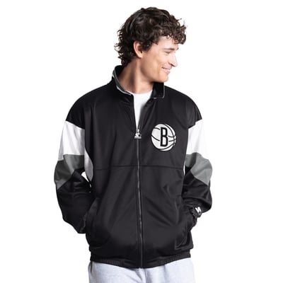 Brooklyn Nets Starter Legacy Full-Zip Track Jacket - Black
