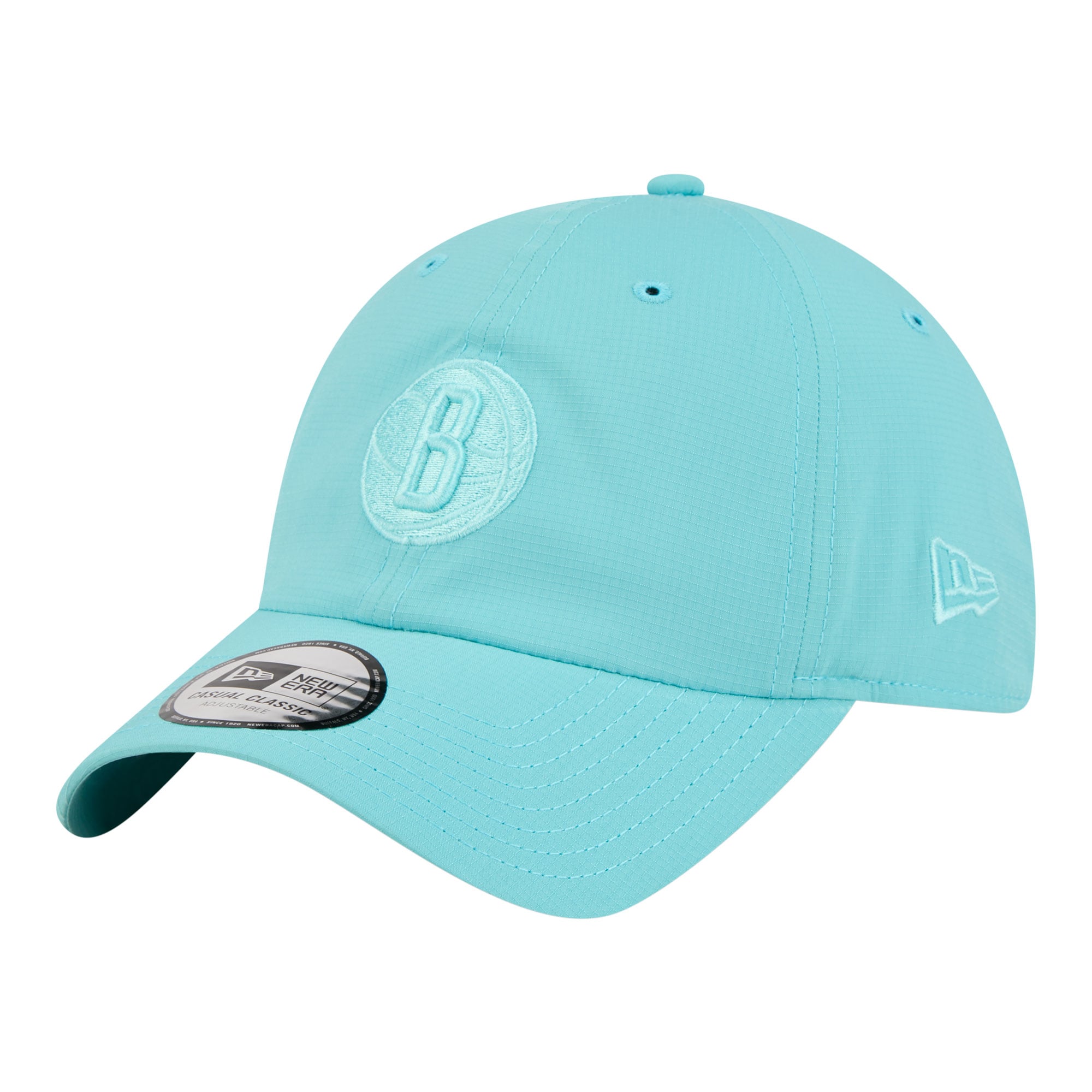 Unisex Brooklyn Nets New Era Turquoise Color Pack Ripstop Casual Classic Adjustable Hat