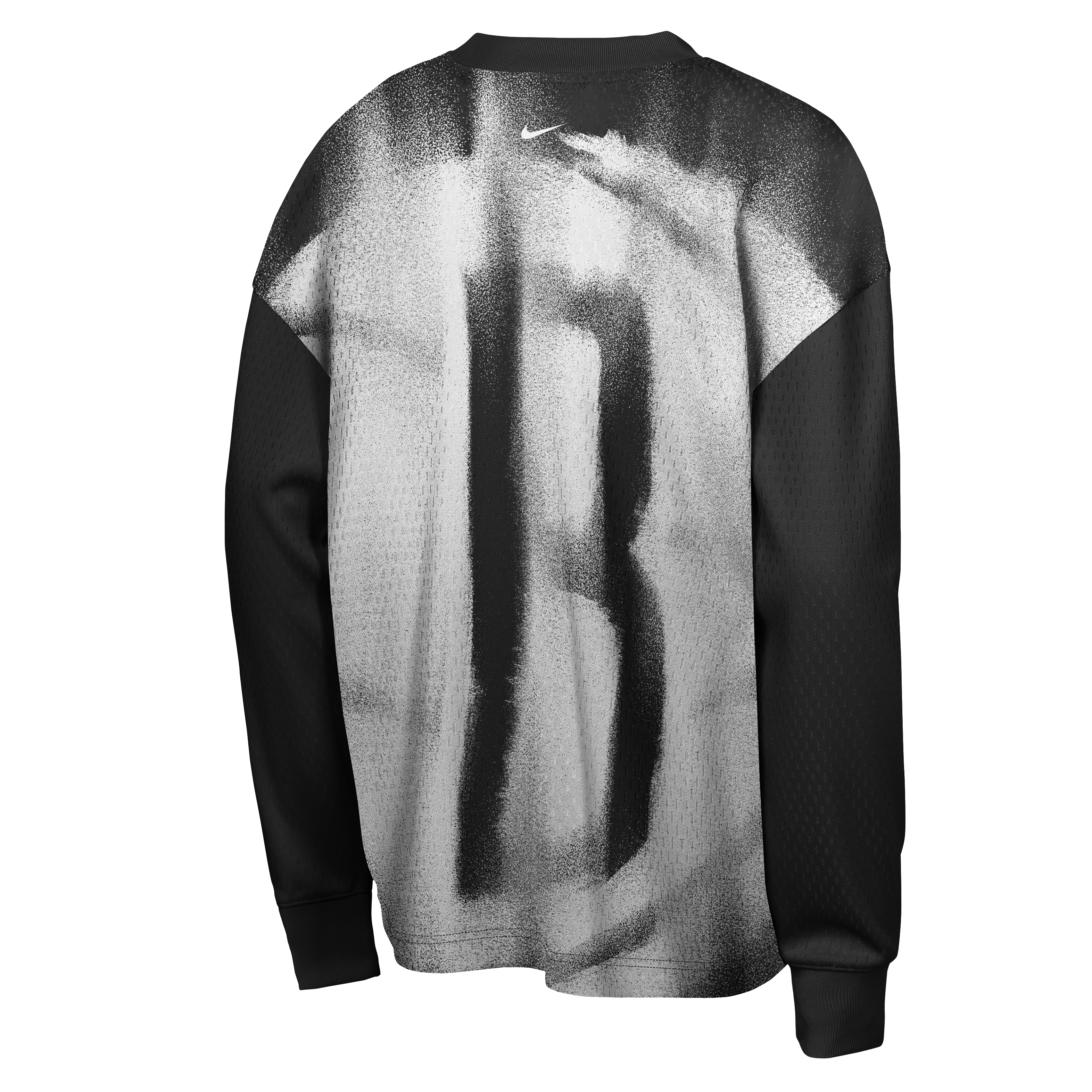 T-shirt à manches longues Nike Brooklyn Nets noir pour jeunes, édition standard 2026, performance d'avant-match