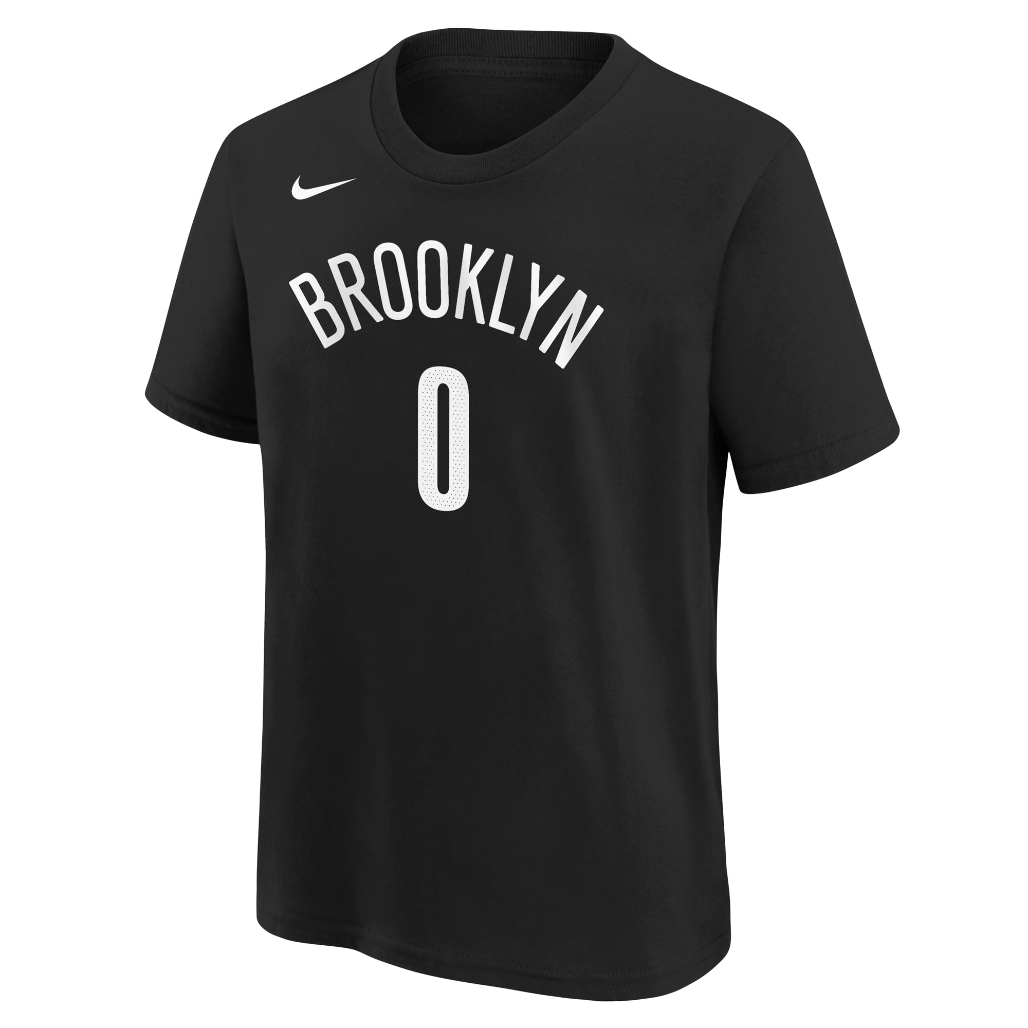 Youth Nike Mikel Brown Jr. Black Brooklyn Nets Icon Name & Number T-Shirt