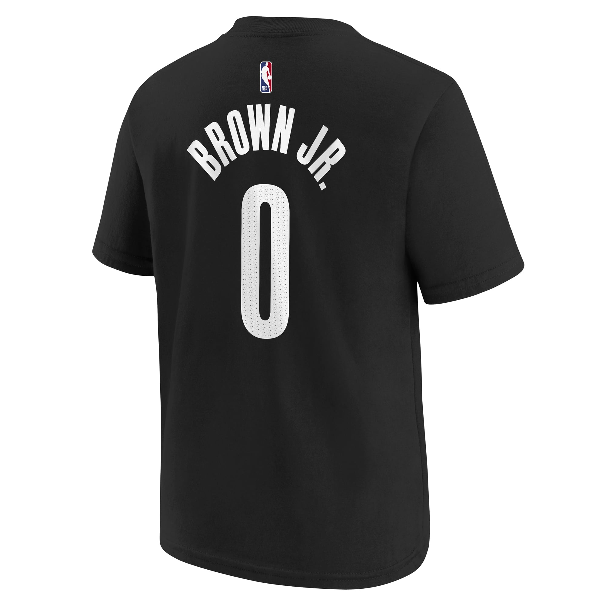 Youth Nike Mikel Brown Jr. Black Brooklyn Nets Icon Name & Number T-Shirt