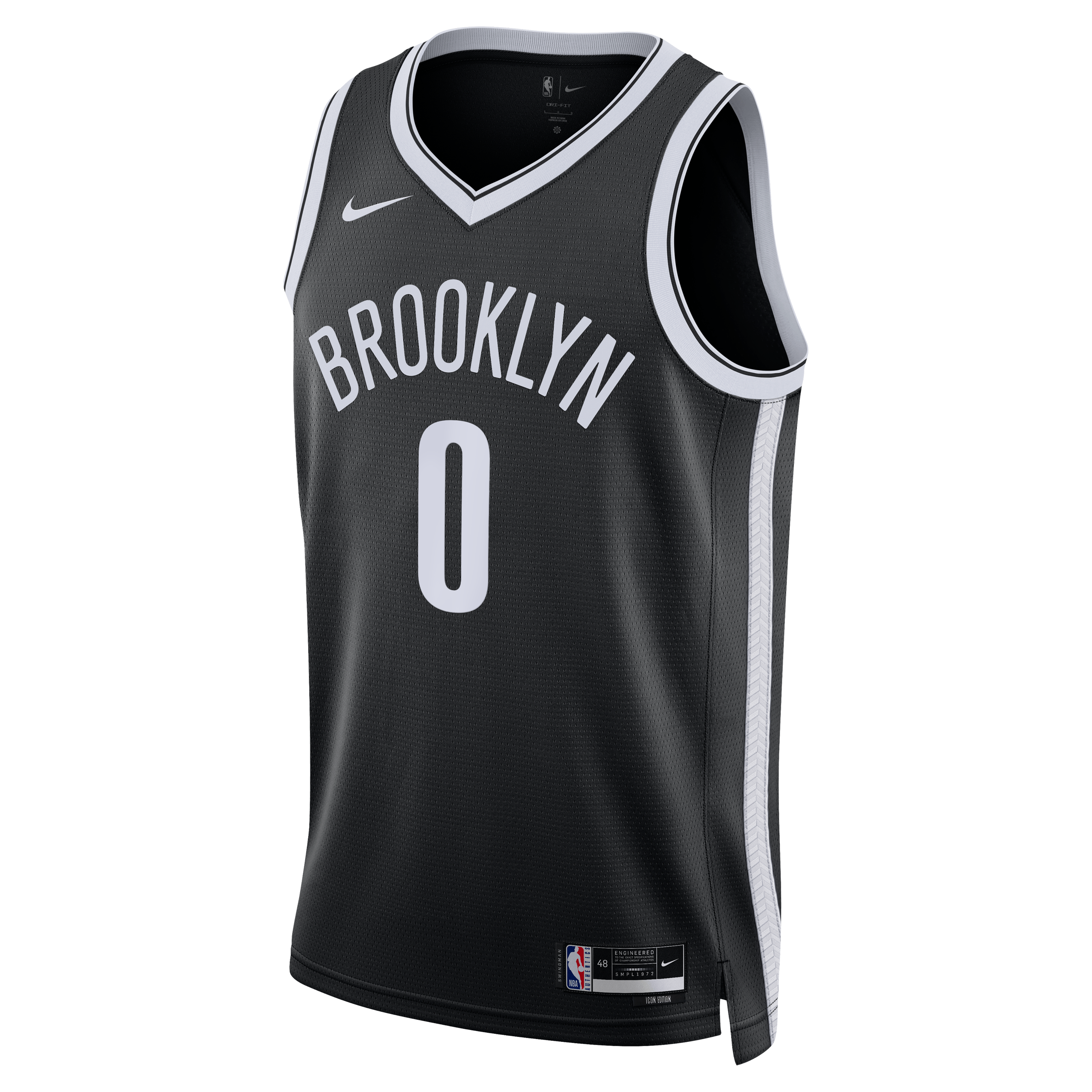 Youth Nike Mikel Brown Jr. Black Brooklyn Nets Swingman Jersey - Icon Edition