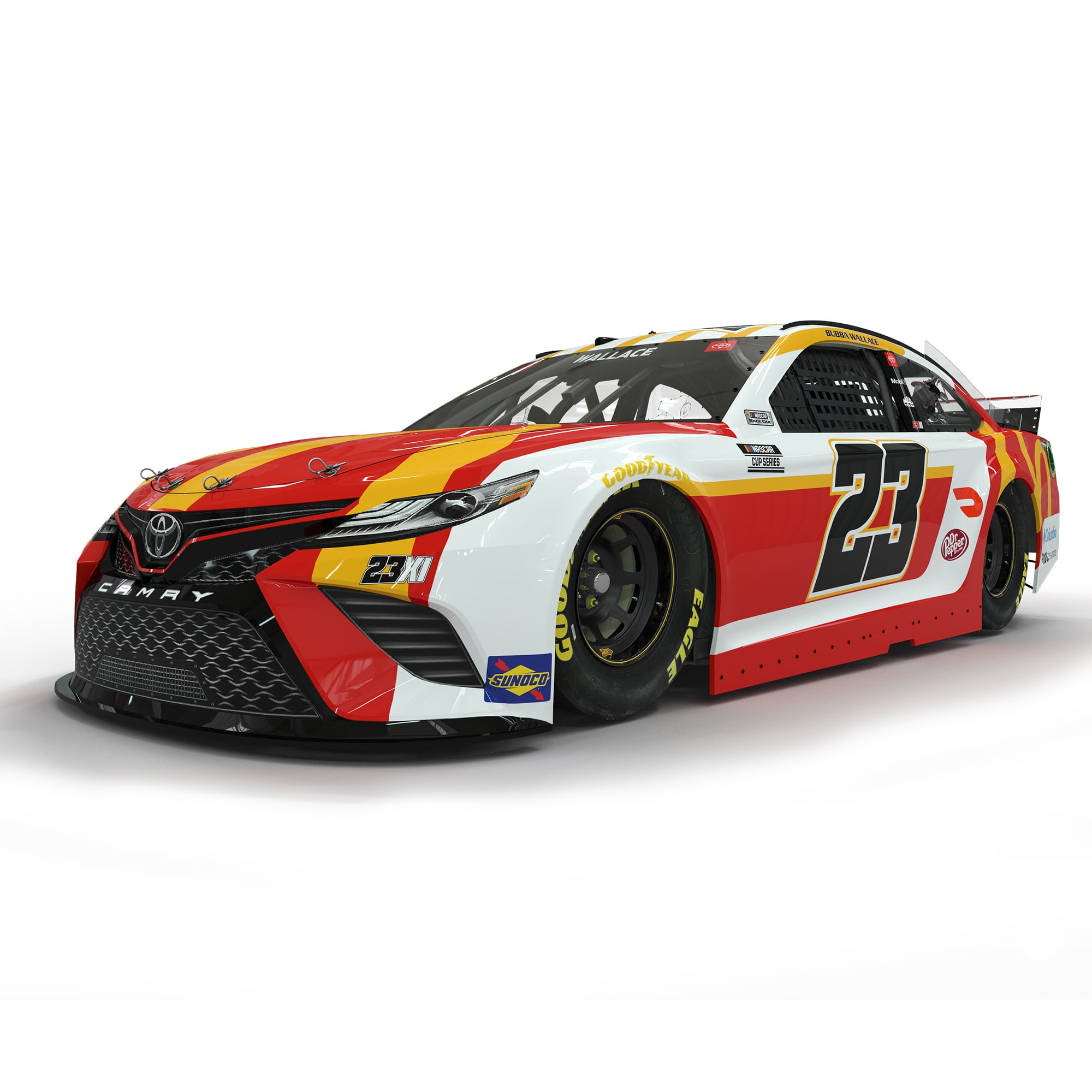 Bubba Wallace Action Racing 2021 #23 McDonald's 1:24 Color Chrome