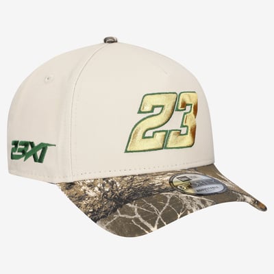  Bubba Wallace New Era Realtree A-Frame 9FORTY Adjustable Hat - Cream
