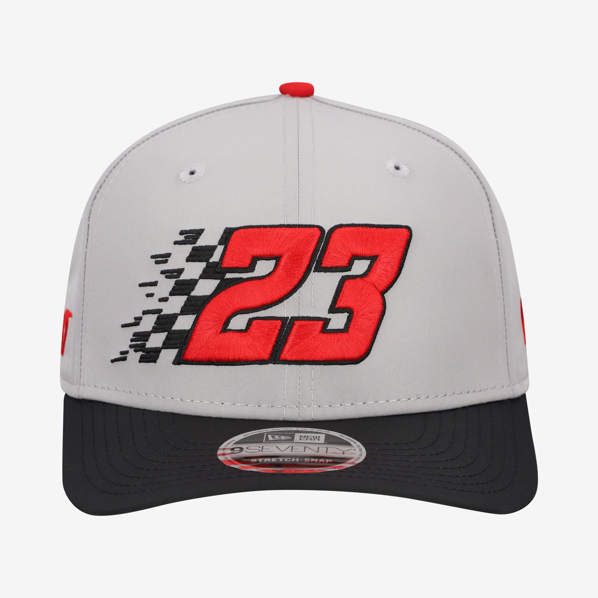 Men's New Era Gray Bubba Wallace Checkered 9SEVENTY Adjustable Hat