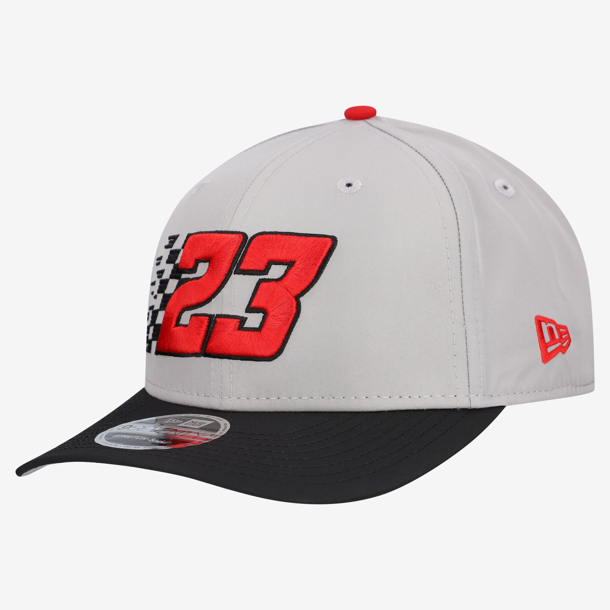 Men's New Era Gray Bubba Wallace Checkered 9SEVENTY Adjustable Hat