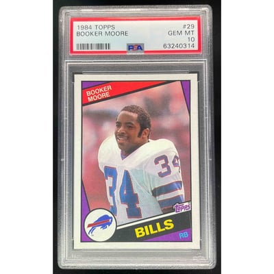 1984 Topps #29 Booker Moore RC PSA 10