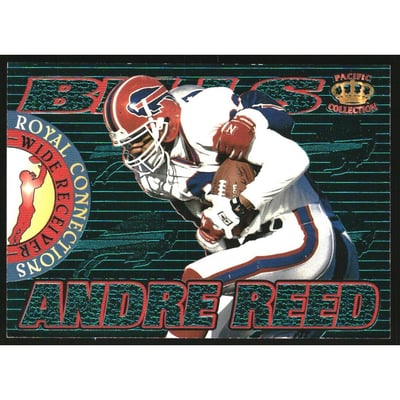 1995 Pacific Prisms Connections Blue Holofoil #10B Andre Reed
