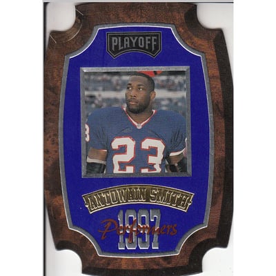 1997 Playoff Contenders Performer Plaques Blue #3 Antowain Smith