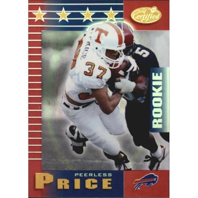 1999 Leaf Certified Mirror Red #182 Peerless Price