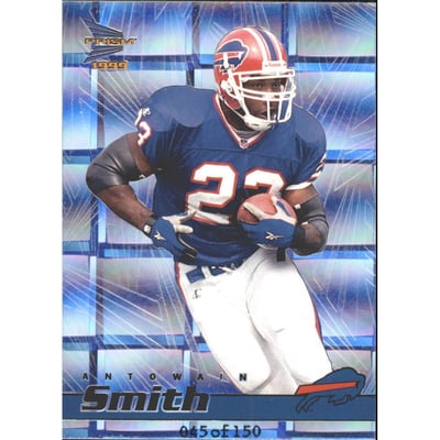 1999 Pacific Prisms Holographic Mirror #17 Antowain Smith