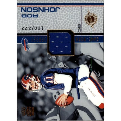 2001 Crown Royale Game Worn Jerseys #2 Rob Johnson/277