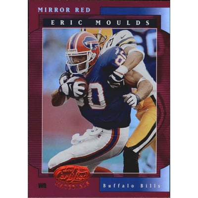 2001 Leaf Certified Materials Mirror Red #33 Eric Moulds