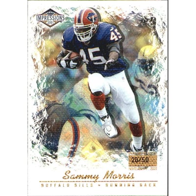 2001 Pacific Impressions Premiere Date #17 Sammy Morris