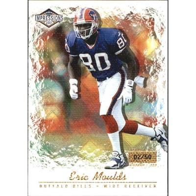 2001 Pacific Impressions Premiere Date #18 Eric Moulds