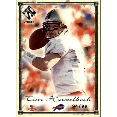 2001 Private Stock Silver Framed #109 Tim Hasselbeck