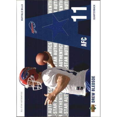 2002 UD Authentics All-Star Authentics #AABL Drew Bledsoe