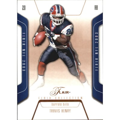 2003 Flair Collection #21 Travis Henry