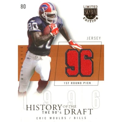 2003 SkyBox LE History of the Draft Jerseys #HDEM Eric Moulds/96