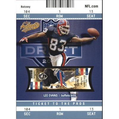 2004 Fleer Authentix Balcony Blue #124 Lee Evans