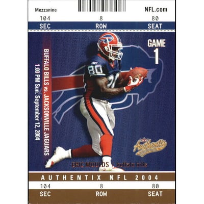 2004 Fleer Authentix Mezzanine Bronze #38 Eric Moulds