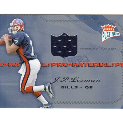 2004 Fleer Platinum Pro Material Jerseys #PMJL J.P. Losman