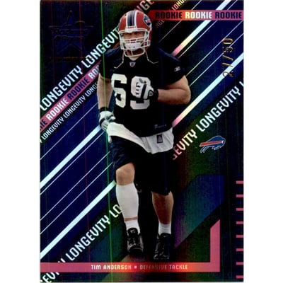 2004 Leaf Rookies and Stars Longevity Black #110 Tim Anderson