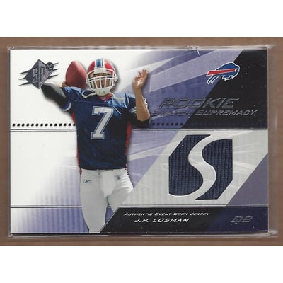 2004 SPx Rookie Swatch Supremacy #SWRJP J.P. Losman