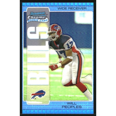 2005 Bowman Chrome Blue Refractors #171 Will Peoples