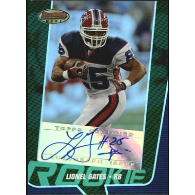 2005 Bowman's Best Green #167 Lionel Gates AU