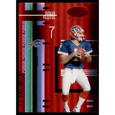 2005 Leaf Certified Materials Mirror Red #123 Doug Flutie