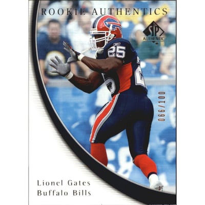 2005 SP Authentic Rookie Gold 100 #95 Lionel Gates