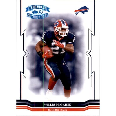 2005 Throwback Threads Platinum Holofoil #18 Willis McGahee