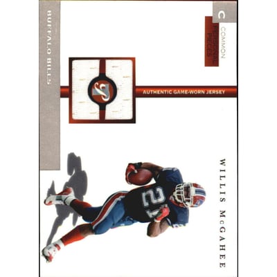 2005 Topps Pristine Personal Pieces Common #WM Willis McGahee/1000