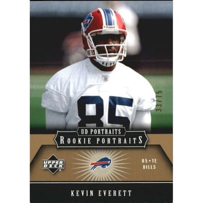 2005 UD Portraits Gold #153 Kevin Everett