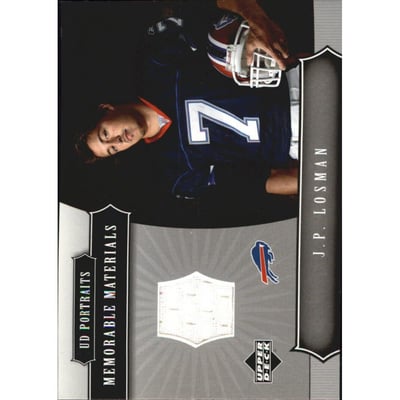 2005 UD Portraits Memorable Materials #MMJL J.P. Losman