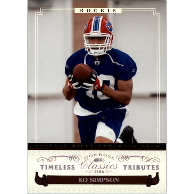 2006 Donruss Classics Timeless Tributes Bronze #201 Ko Simpson