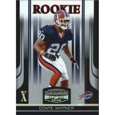 2006 Donruss Gridiron Gear Gold Holofoil O's #142 Donte Whitner
